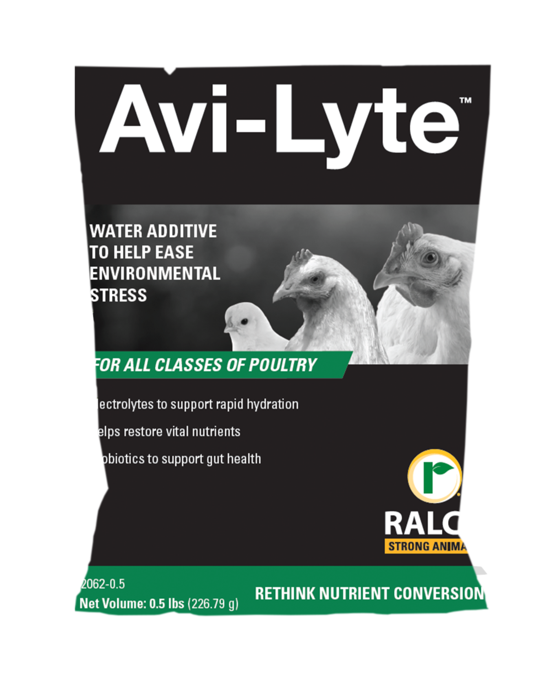 Avi-Lyte poultry stress pack with electrolytes and prebiotics - packaging.