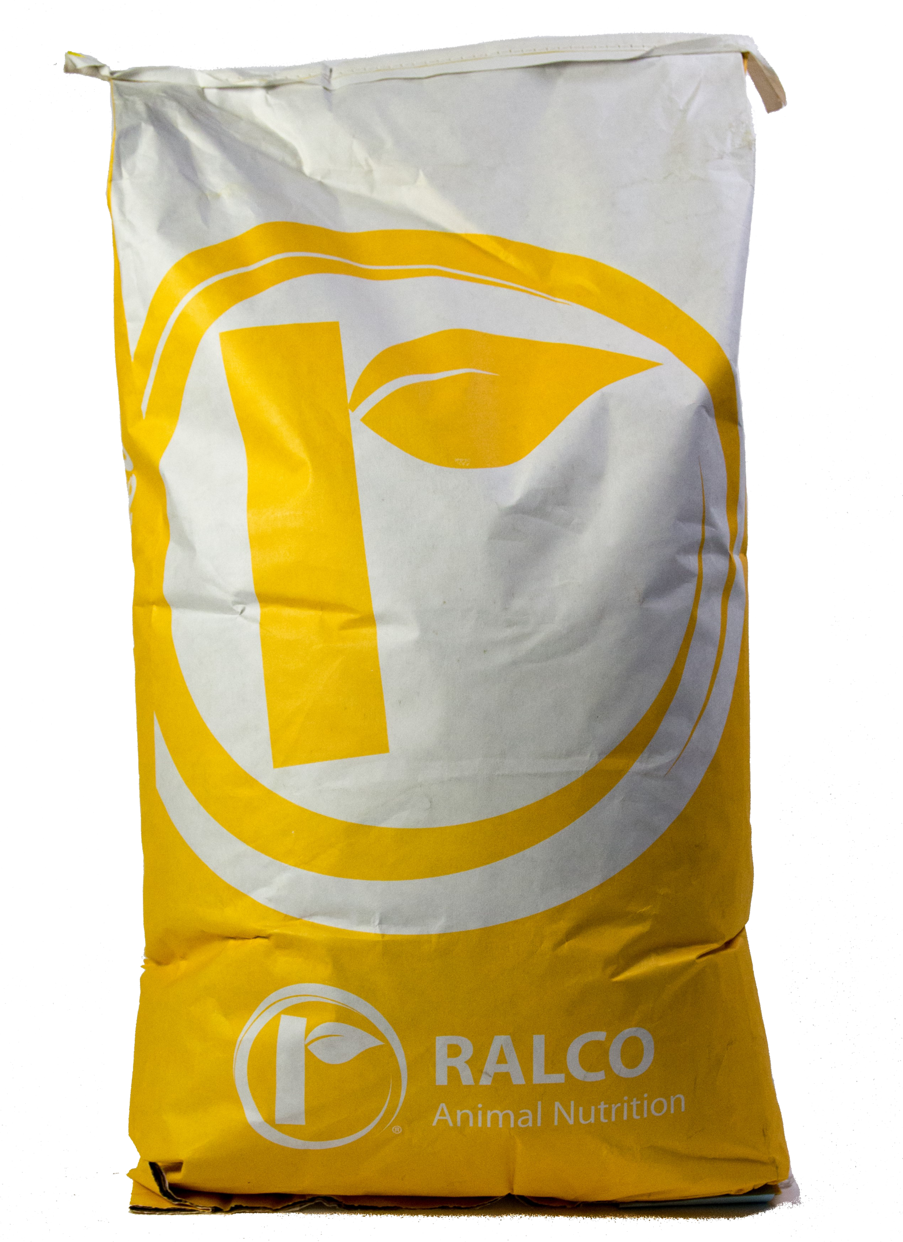 A large white and yellow bag labeled "NutriFibe Complex" features a stylized leaf logo on the front.